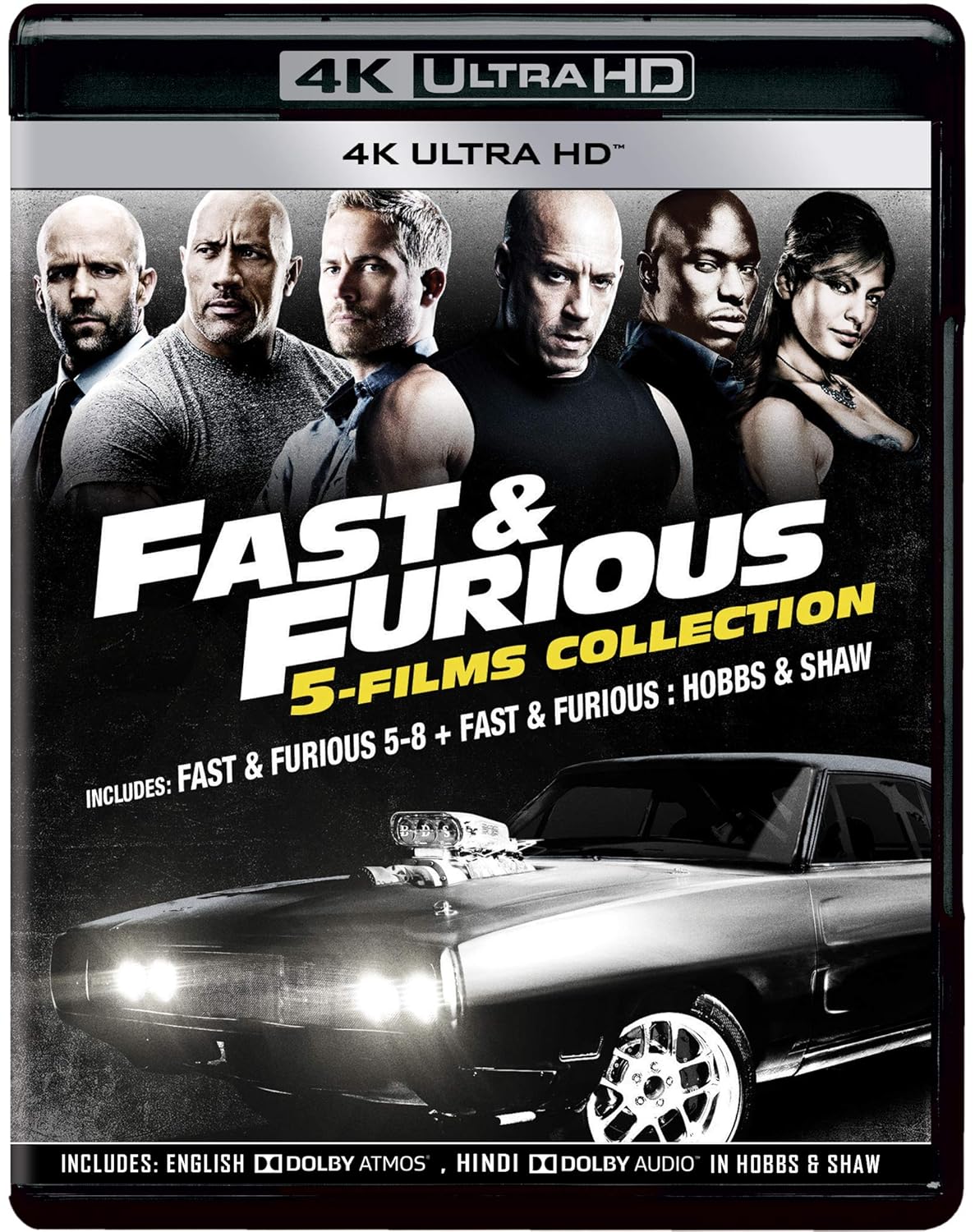 Fast Furious 5 Movies Collection Fast Five Fast Furious 6 Furious 7 The Fate Of The Furious Hobbs Shaw 4k Uhd 5 Disc Box Set Amazon In