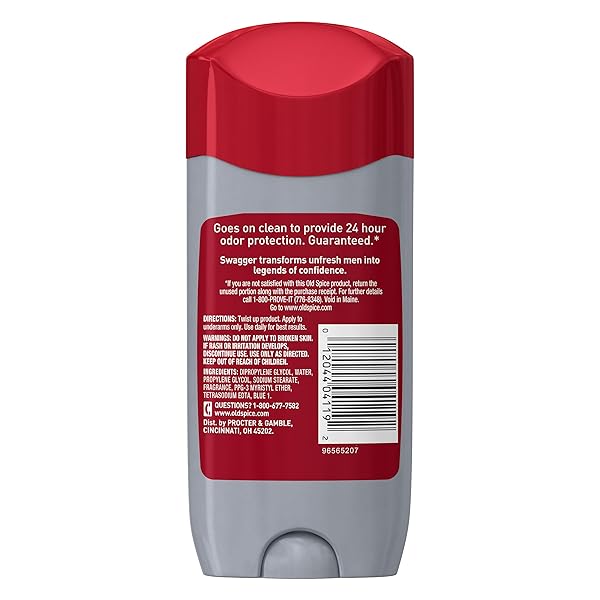 OLD SPICE RED ZONE COLLECTION INVISIBLE SOLID MEN’S ANTI-PERSPIRANT AND DEODORANT, SWAGGER SCENT – 3.8 OZ