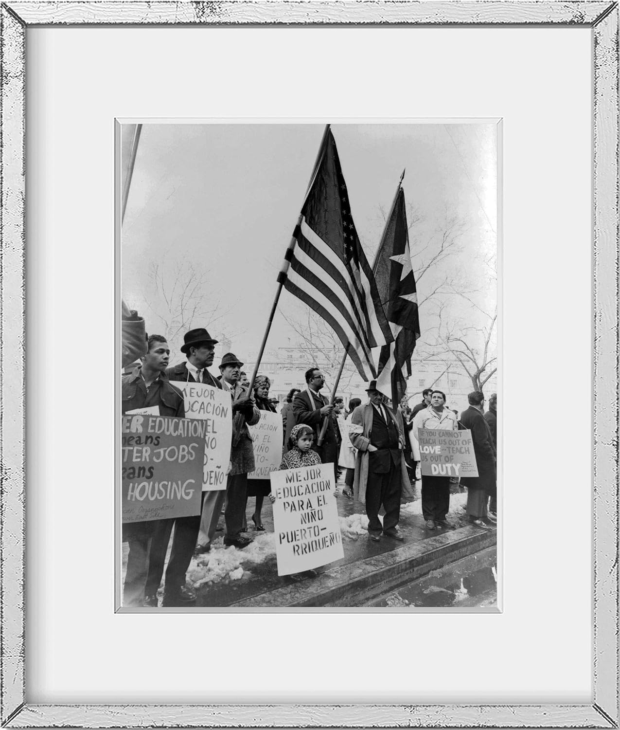 Photographs - INFINITE PHOTOGRAPHS Photo: Puerto Ricans | Civil Rights | City Hall New York City | 1967 | Historic Photo Reproduction