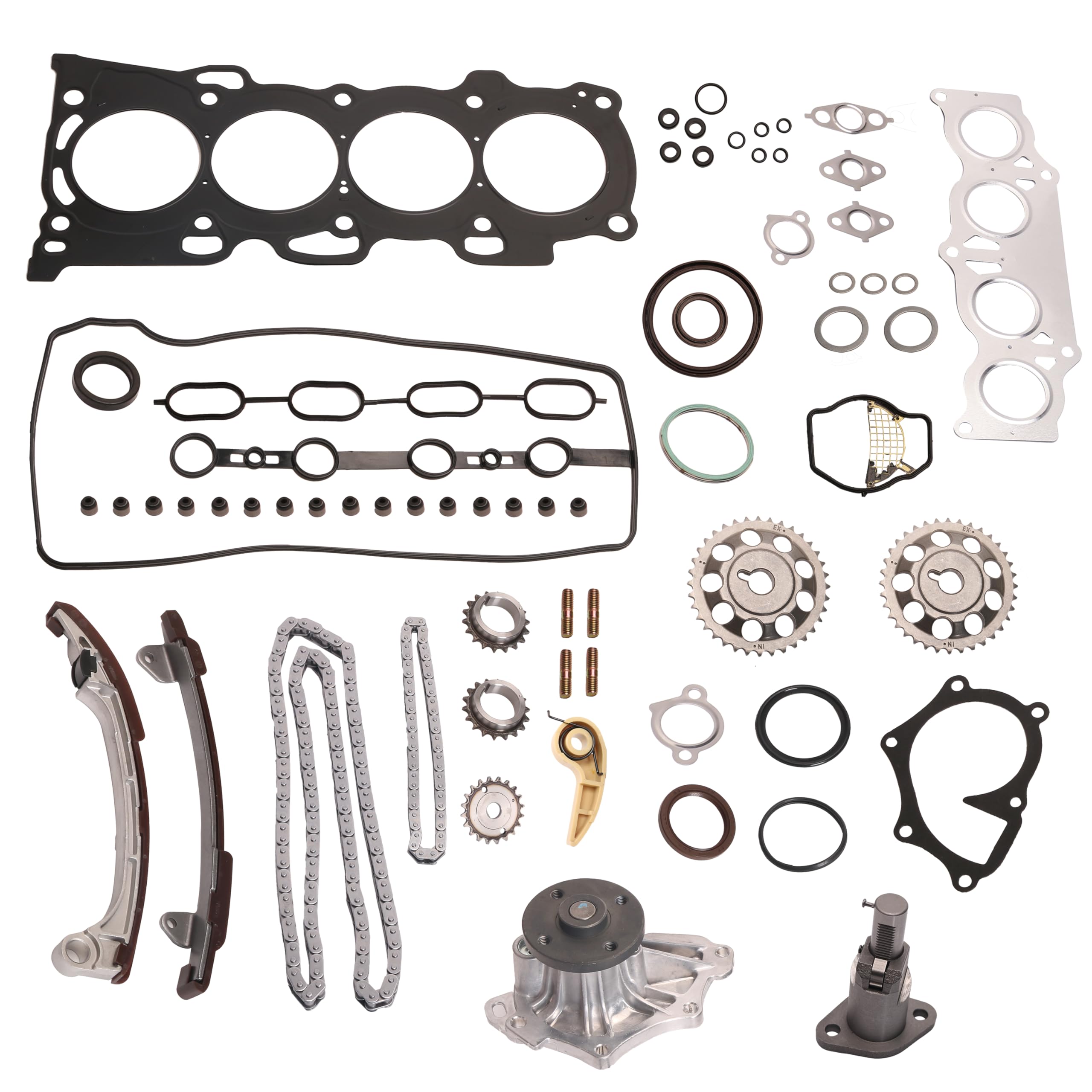 Photo 1 of ***UNKOWN MISSING PIECES/ DAMAGES*** JAVOUKA MLS Head Gasket Set ?HS26232PT Timing Chain Kit with Water Pump, 2.4L, for Toyota Camry/RAV4/Solara/Highlander for Scion tC 2001-2006 OE#HGS917 TS21002