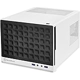 SilverStone Technology Ultra Compact Mini-ITX Computer Case with Mesh Front Panel White & Black (SST-SG13WB-USA)