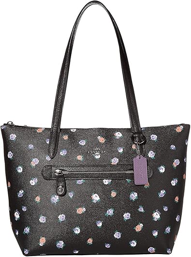 coach rose print tote