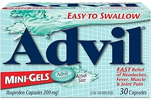 Advil Regular Strength Ibuprofen Pain Relief Mini-Gels, Fast Acting Pain Relief for Migraine, Arthritis, Back, Neck, Joint, a