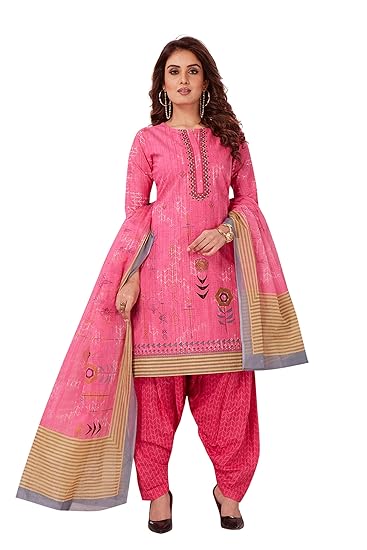Womens Pure Cotton Printed Fully stitched Salwar Suit