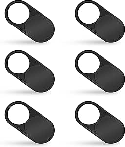 6 Pack Webcam Cover Slide, imluckies 0.023 inch Ultra-Thin Metal Camera Cover for Laptop, MacBook Pro, MacBook Air, iPad Pro, iMac, Computer, PC, Privacy Covers