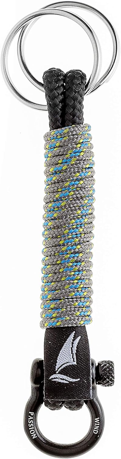 Wind Passion - Paracord Nautical Keychain for Men & Women Who Love Adventures, Grey Chill