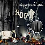 GREATRIL Black Tinsel Foil Fringe Curtain 2 Pack 3.2ft x 8.2ft Backdrop view 7