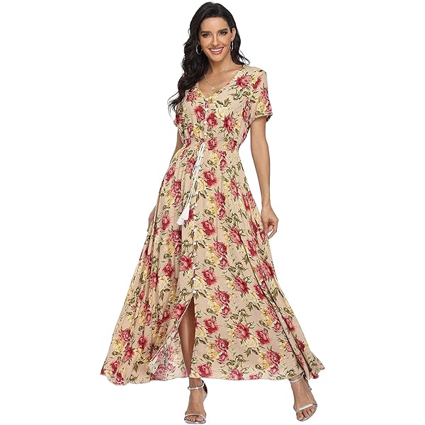 strapless open back dress Petal and Pup Women's Hilary Pleated Maxi Dress - Red Floral
