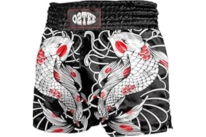 O2TEE Muay Thai Shorts Boxing Shorts MMA Kickboxing Traditional Styles Nation Shorts