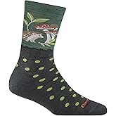 Darn Tough Vermont Women's Wildlife Crew Light Cushion Socks (6105) | Breathable Lightweight Merino Wool, Targeted Cushion, Odor-Resistant, Moisture Wicking, Dress &amp; Casual Sock, Made in USA