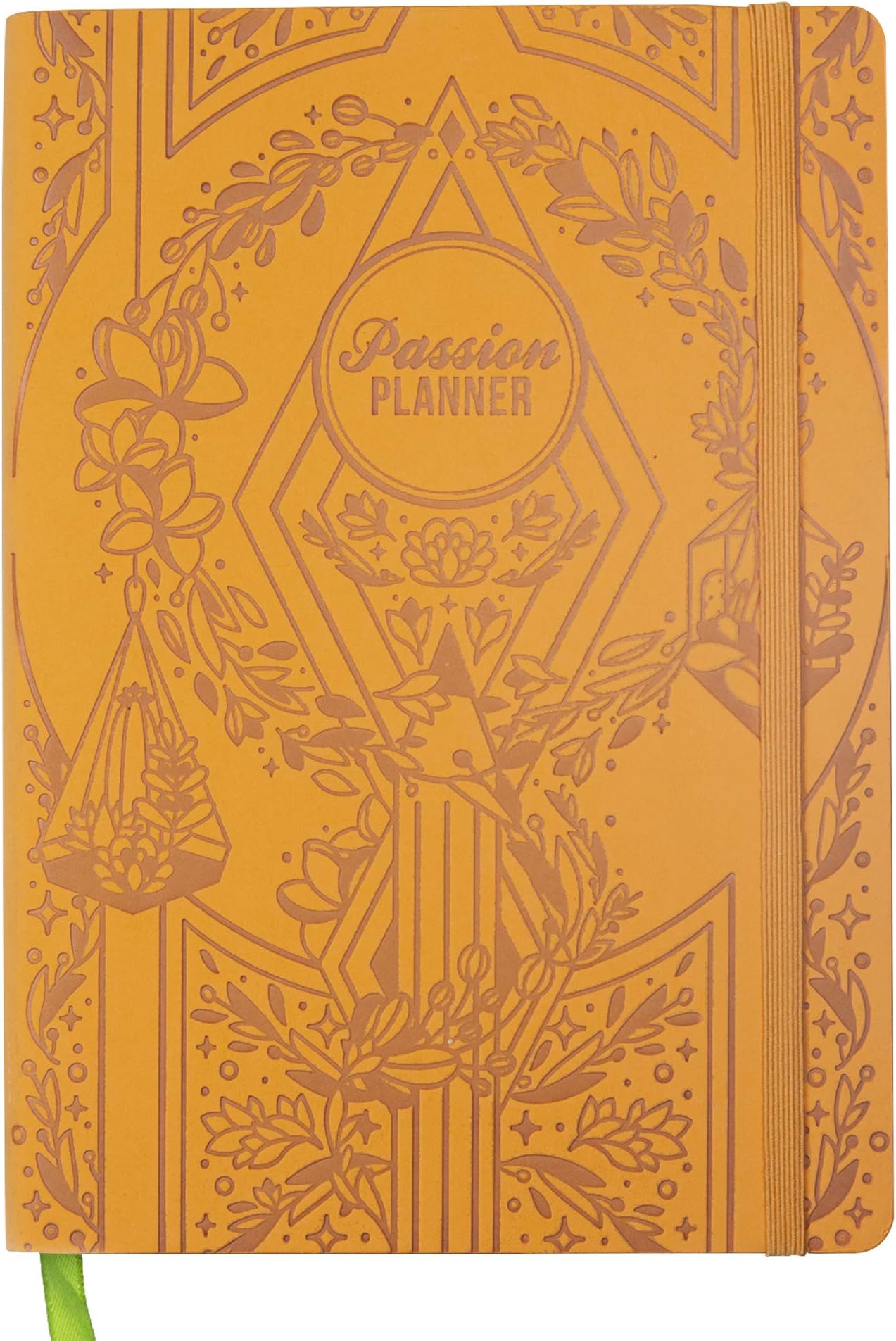 Passion Planner Medium Dated Jan-Dec 2020 - Goal Oriented Weekly Agenda, Reflection Journal (B5-6.9 x 9.8 in) Monday Start (Mighty Yellow)