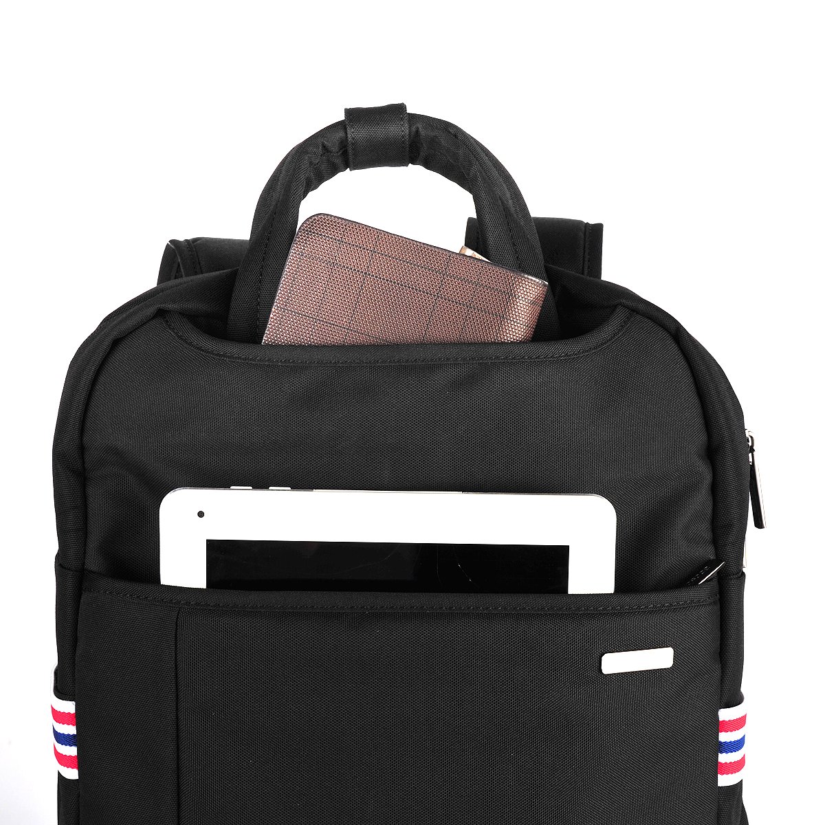 Laptop Backpack,Nylon Computer Bag,Travel Shoulder Bag,Carry Bag,Fits Under 15.6-Inch Laptop Notebook(Grey)