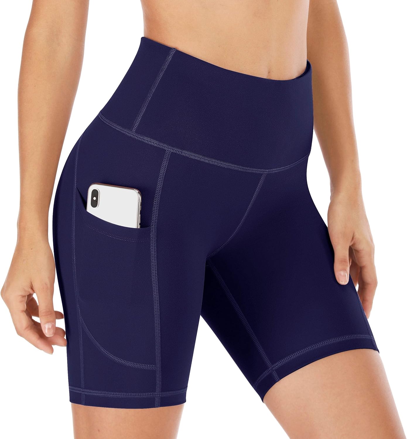 IUGA Workout Shorts for Women with Pockets High Waisted Biker Shorts for Women Yoga Shorts Running Shorts: Clothing
