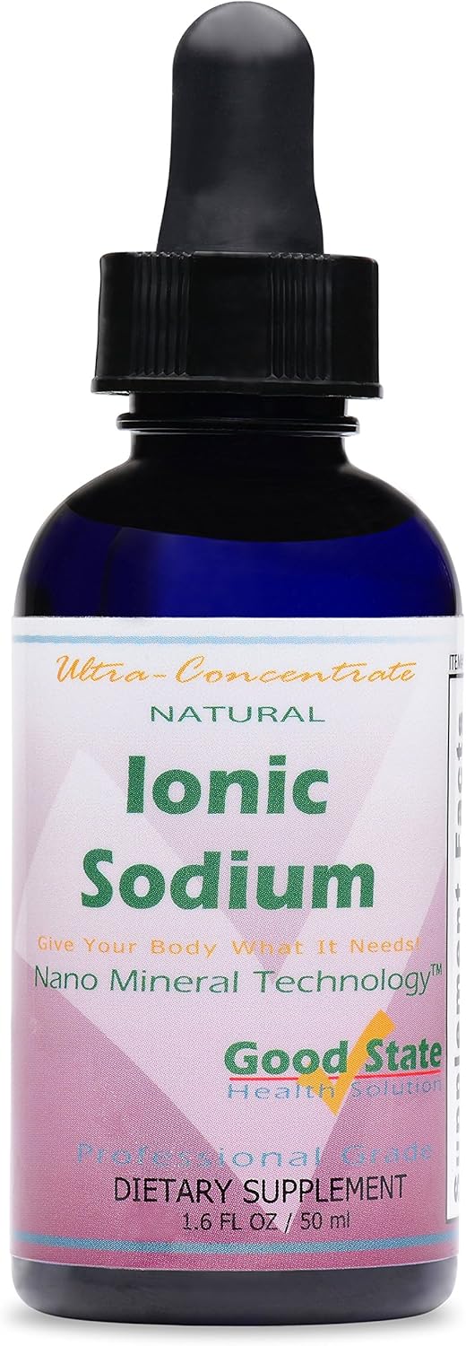 Good State Liquid Ionic Sodium Ultra Concentrate (10 drops equals 70 mg - 100 servings per bottle): Health & Personal Care