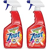 Zout Laundry Stain Remover Spray, Blood, Grass &amp; Oil Stains, 22 oz, 2-Pack | Triple Enzyme Formula Removes Tough Stains Like Blood, Grass, Mud, BBQ &amp; Tomato Sauce, Dressings &amp; Cooking Oils, Made in USA