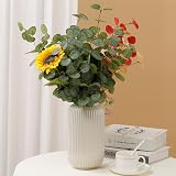 HNVNER 6 Bunches Eucalyptus Leaves Artificial Silk 60 cm Green Foliage view 5