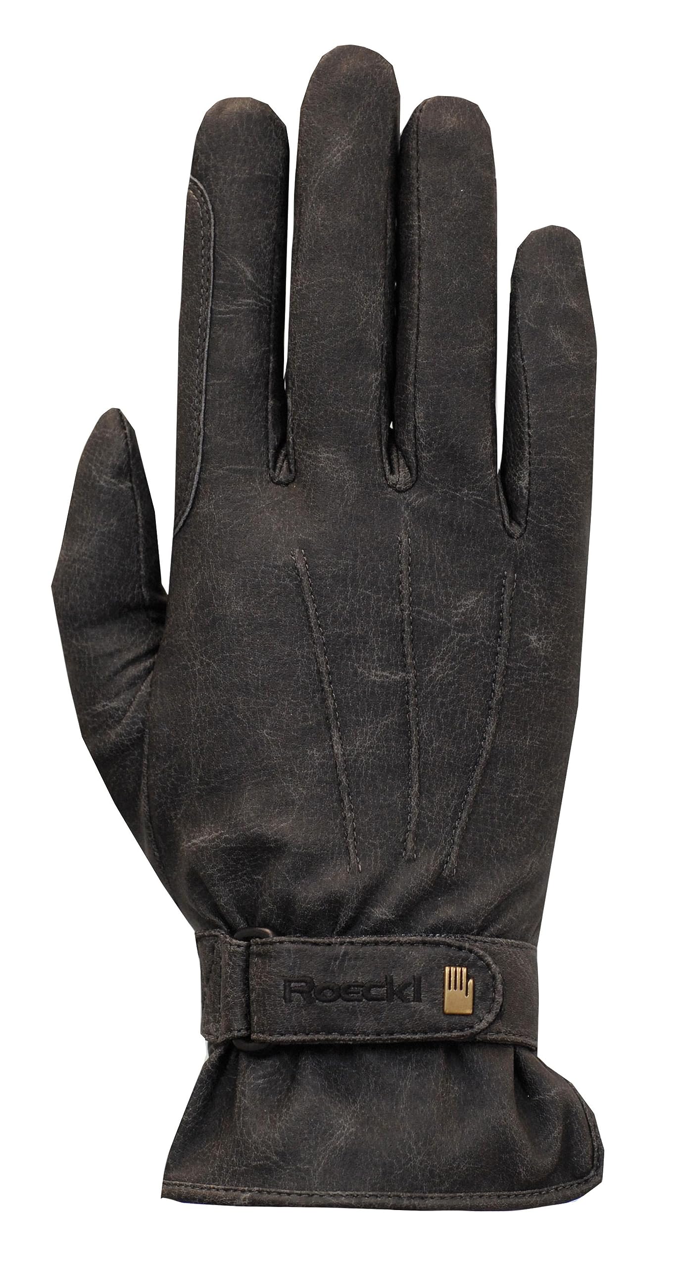 Roeckl Sports equestrian gloves WEYMOUTH, winter riding glove, black stonewashed 7
