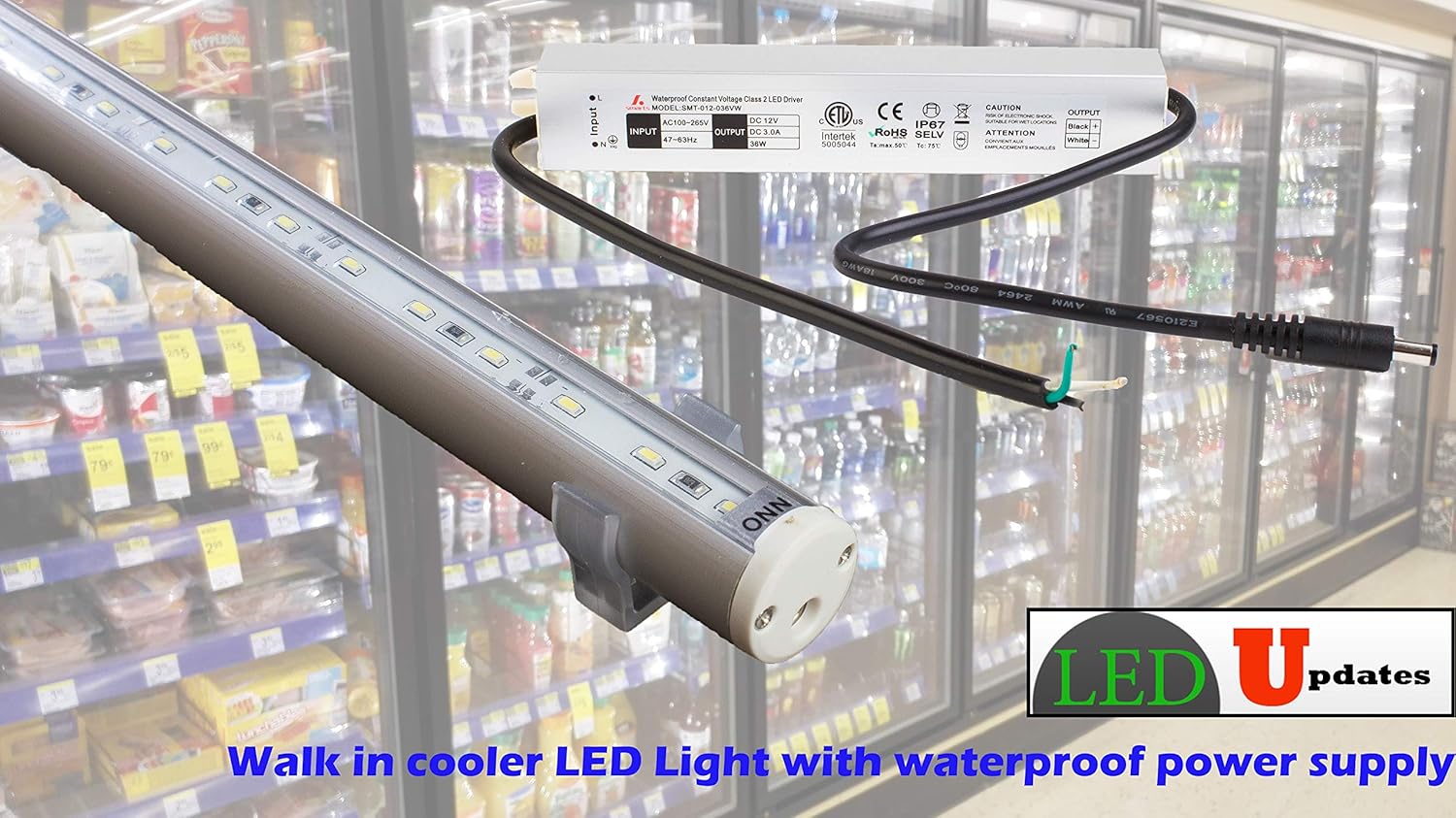 led lights for walk in cooler doors