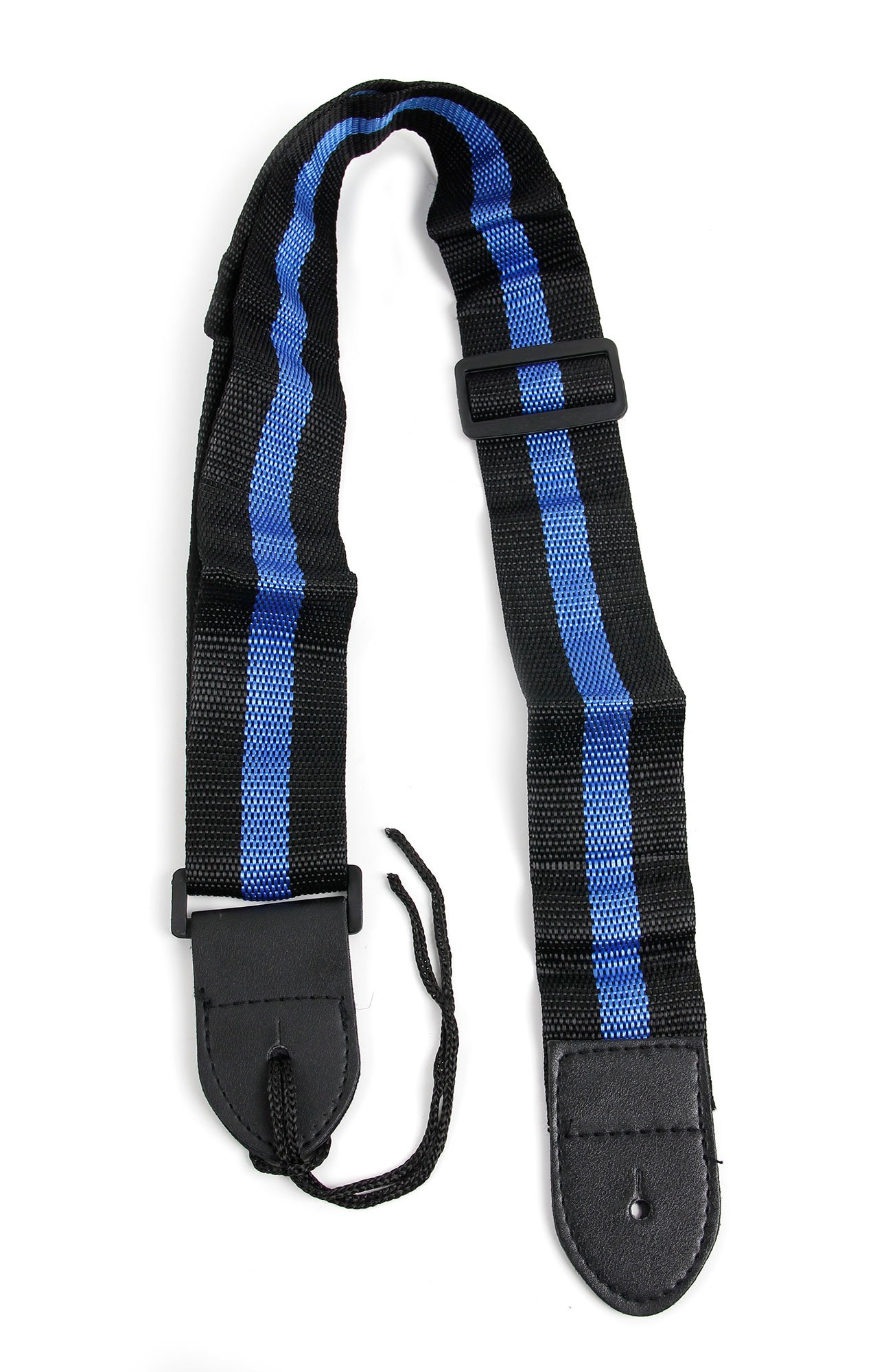 Black & Blue Stripe Guitar Controller Strap For Guitar Hero & Rock Band Guitars On PS3, PS2, Xbox 360 & Wii (Compatible With Guitar Hero: Warriors of Rock, 6, 5, 4, 3, 2 & 1)