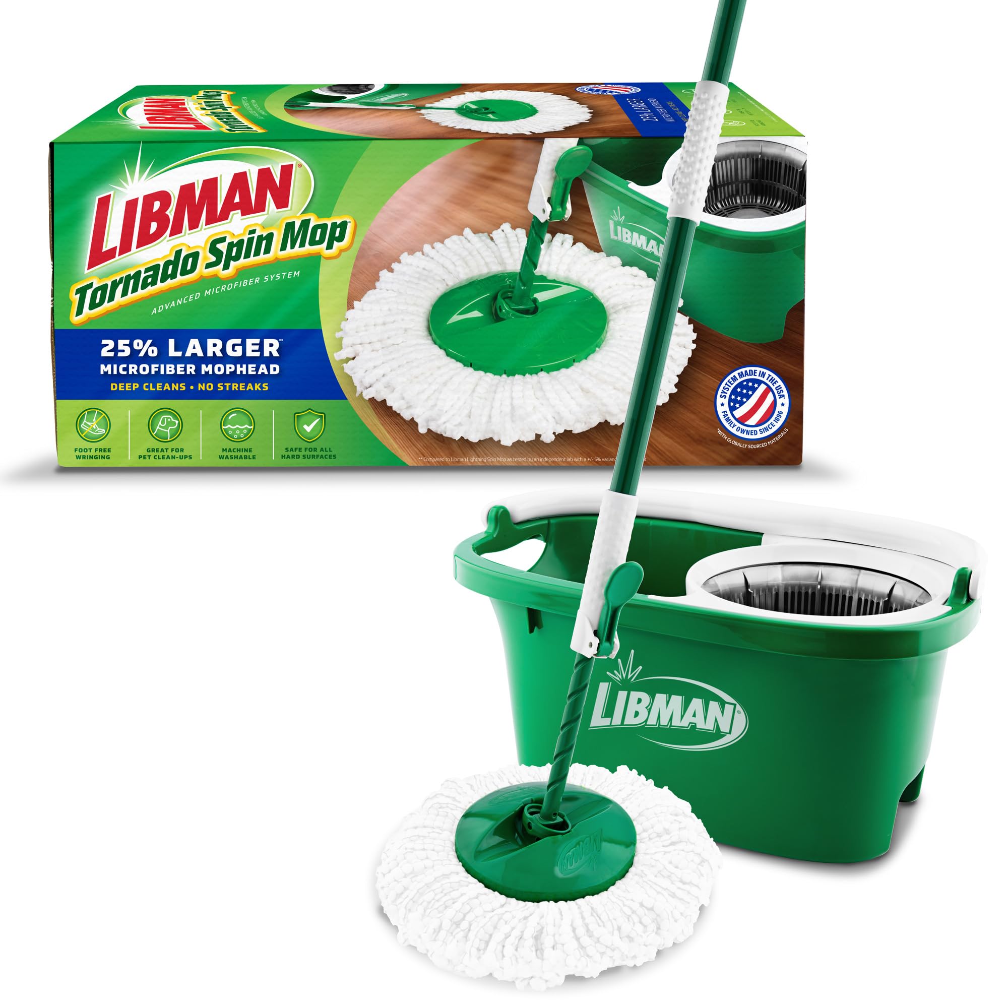 Photo 1 of **** ONLY BUCKET****     Libman Tornado Spin Mop System | Mop and Bucket with Wringer Set |Mops for Floor Cleaning | 1 Mop Head Included