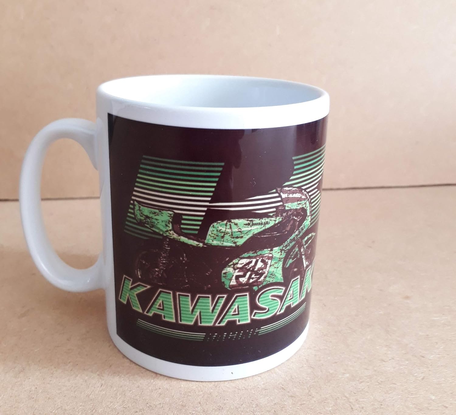 Kawasaki Racing Retro Classic 80's Design Ceramic Mug 10oz Amazon.co