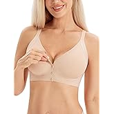 Angelhood Seamless Front Closure Bras, Wireless Jelly Bras for Women Supportive Mastectomy Bralettes