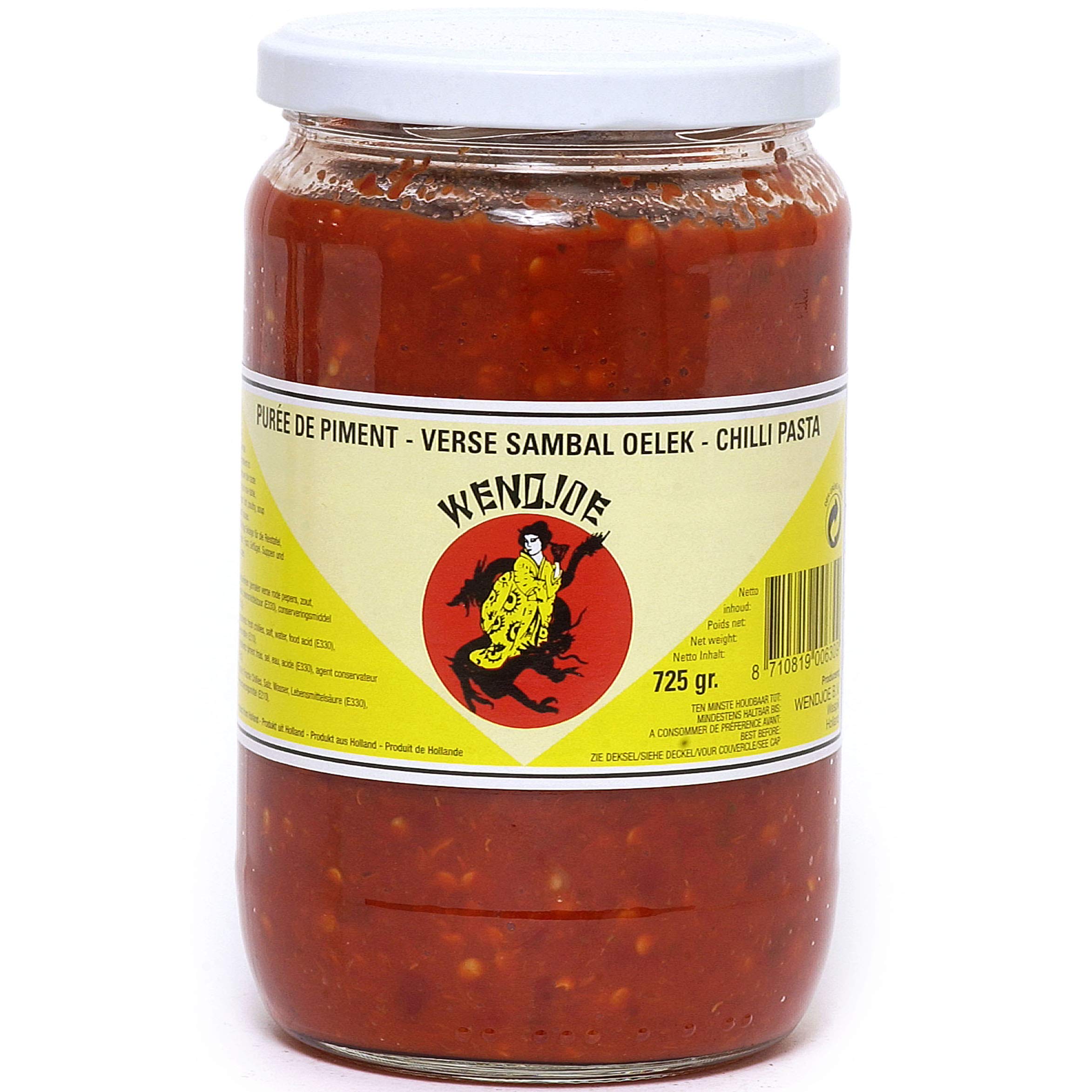 WENDJOE - Sambal Oelek, (1 X 725 GR), Geschmacksrichtung - Chili