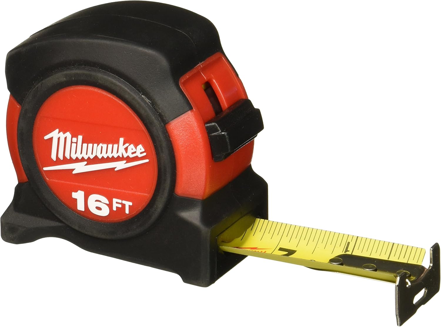 Milwaukee 48226816 Heavy Duty 16' ft Compact Auto Lock TAPE MEASURE Belt Clip Home Measuring