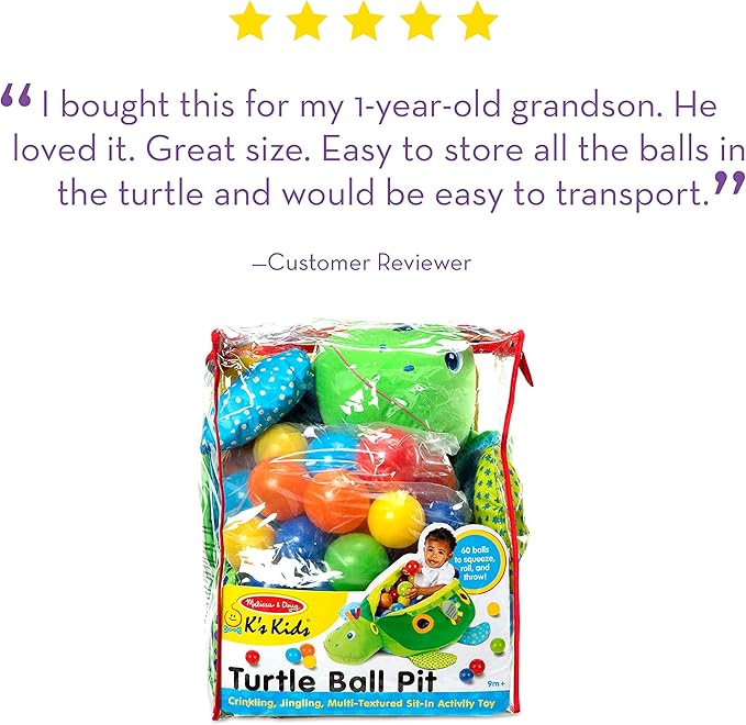 turtle ball pit melissa and doug