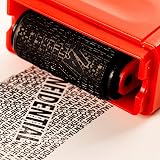 YAAVAAW Privacy ID Address Blocker Stamp Red 1.35in Roller view 3