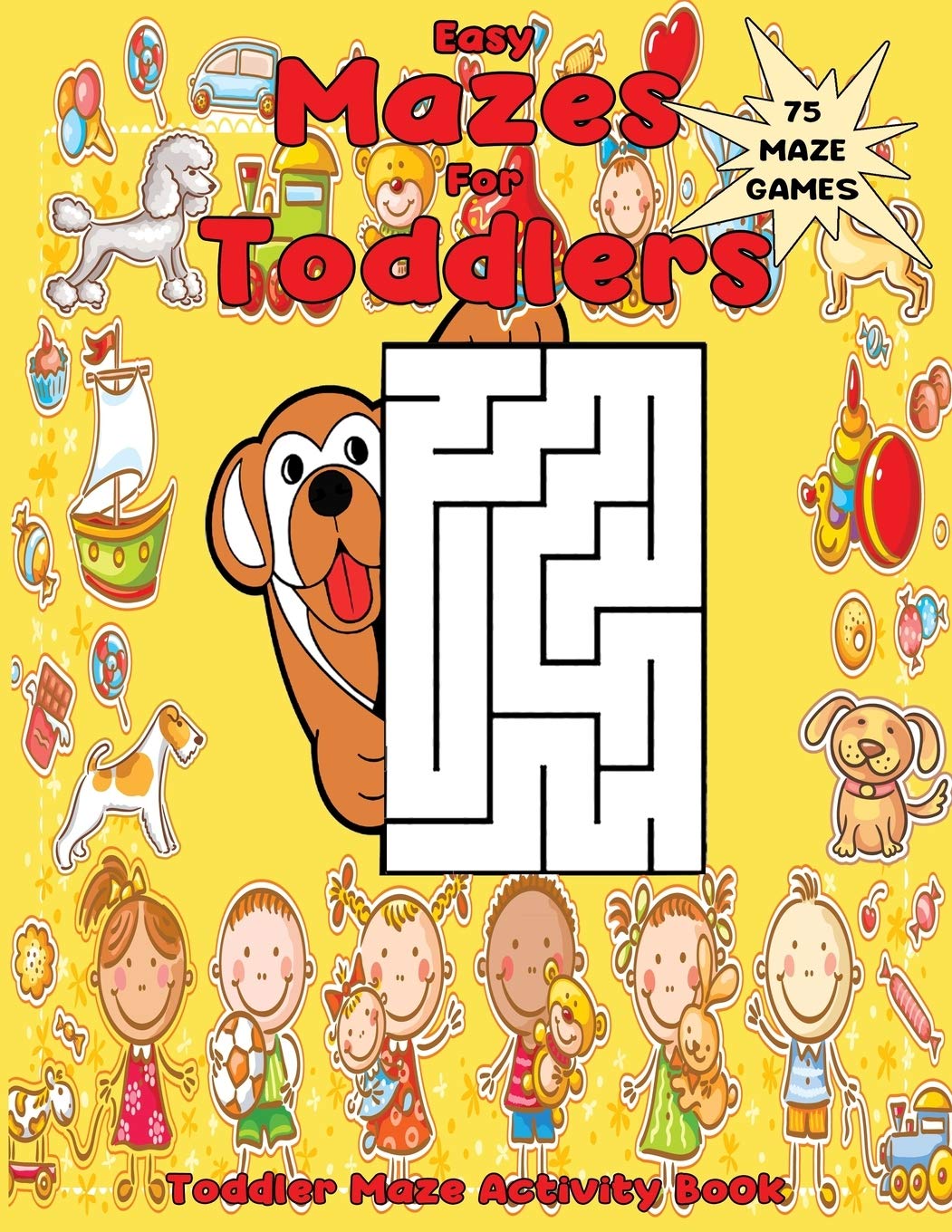 easy mazes for toddlers toddler maze activity book maze activities toddler workbook math mr tutor john b 9781096134107 amazon com books