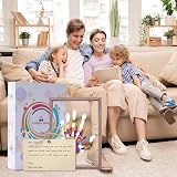 Cherry Cheers Family Handprint Kit Wooden Frame Non-Toxic Paints Transparent view 8