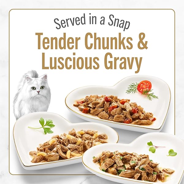 PURINA FANCY FEAST GOURMET WET CAT FOOD VARIETY PACK, PETITES GRAVY COLLECTION, BREAK-APART TUBS, 24 SERVINGS – (PACK OF 12) 2.8 OZ. TUBS