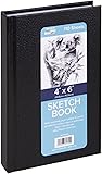 Pro Art 0205-00 Hard Bound Sketch Book 4"X6"-Black