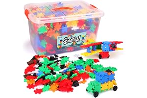Snapid Building Bricks 1000 Pcs Connecting Toy - Strong Durable Colorful Block Set w Storage, Interlinking Construction Blocks for Kids - STEM Development, Creativity and Educational Children Toys, 4+