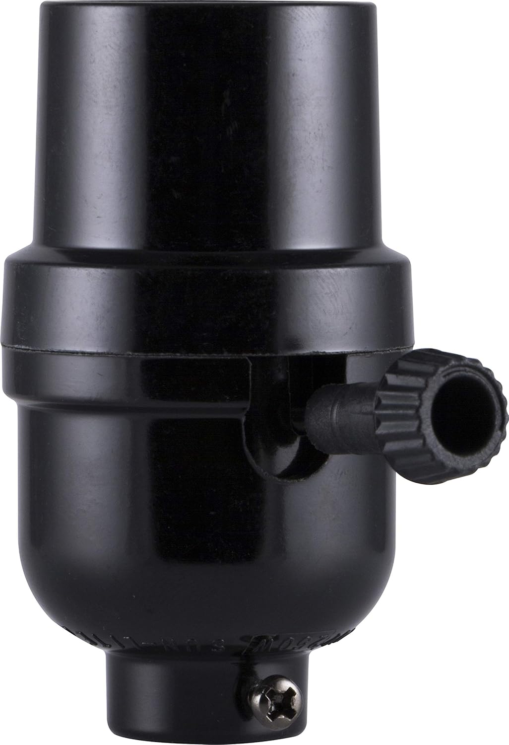 3-Way Lamp Socket Black Fixture Replacement Low Medium or High Settings