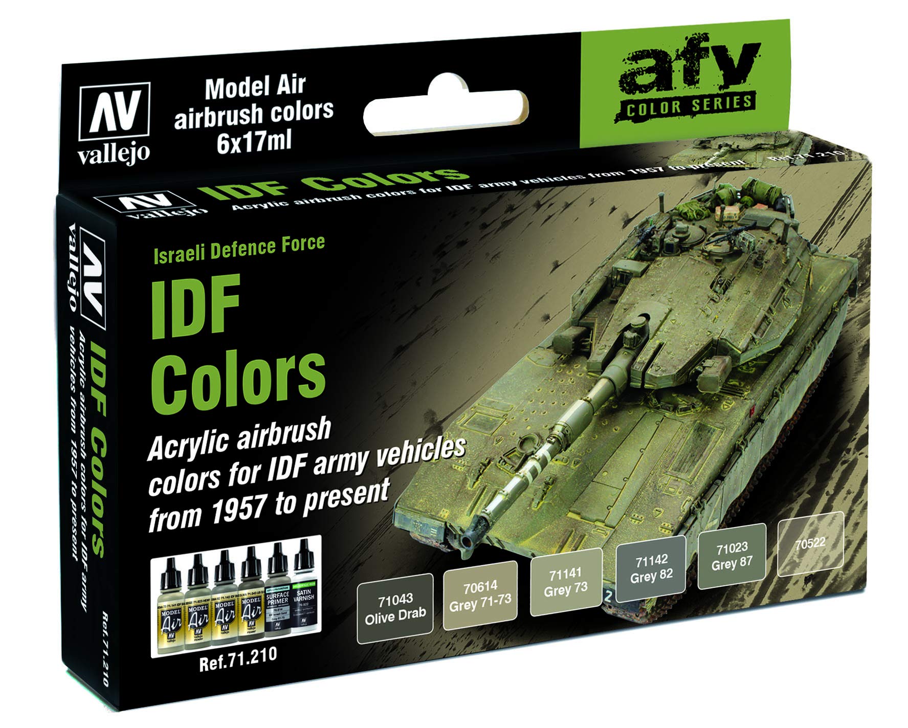 Vallejo Model Air Set - IDF Army Colors,17 ml (Pack of 1)