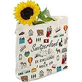 Canvas Tote Bag Aesthetic, Reusable Grocery Shopping Bags, Vacation Travel Lover Gifts