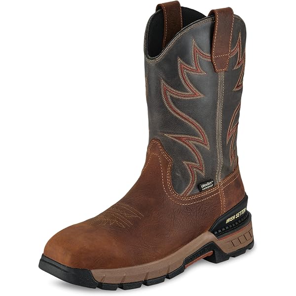 Irish Setter Work Tall Pull On Aluminum Toe ASTMF2413-11 Work Boot Sz 10 D 83952 RAMSEY 2.0 11-INCH WATERPROOF 83952 IRISH SETTER BY RED WING main image 4