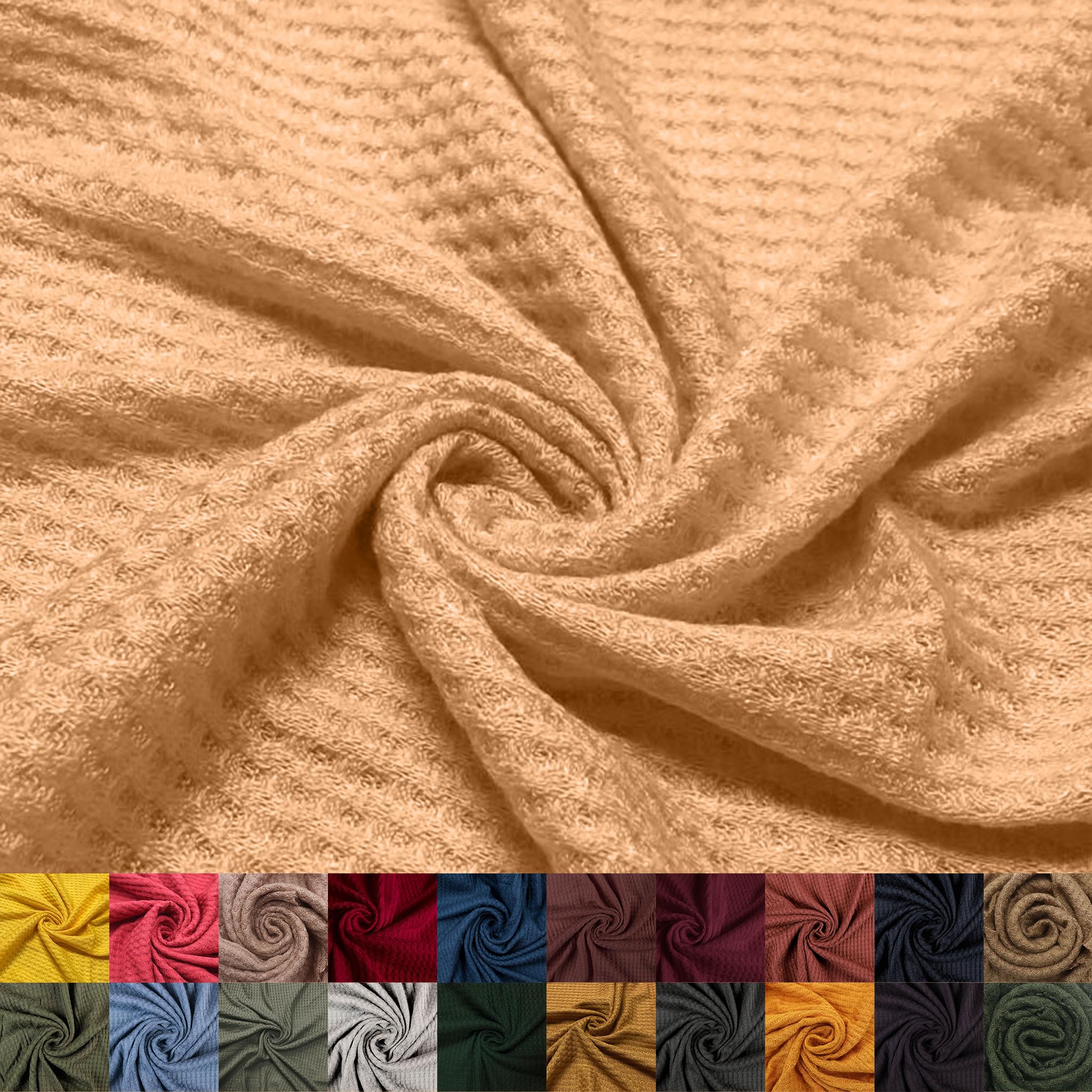Texco Inc 59" Wide Rayon Spandex Waffle Open Knit