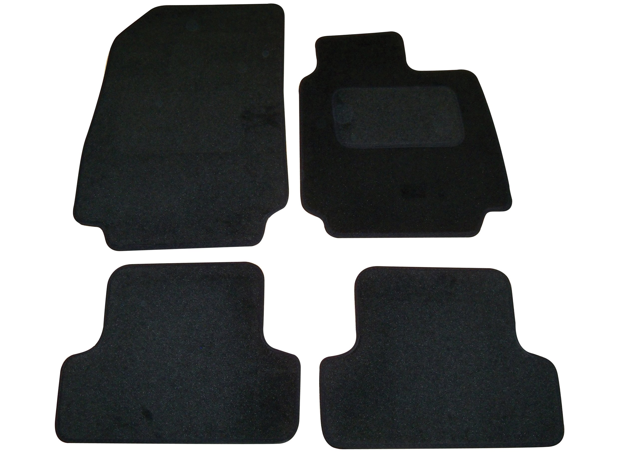 Sakura Car Mats for Renault Clio without Fixing Clips Fits 2006 to 2009 Models - Black