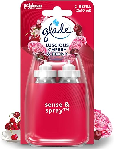 Glade Sense & Spray Cherry & Peony Refill Duo Pack 2 x 18ml Motion Activated