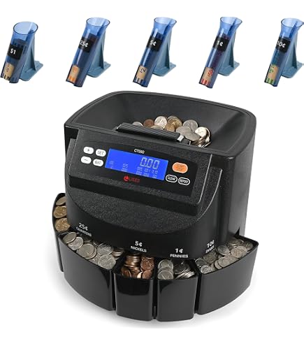 Amazon.com : Coin Counter Electric Coin Sorter Machine 270 Coins