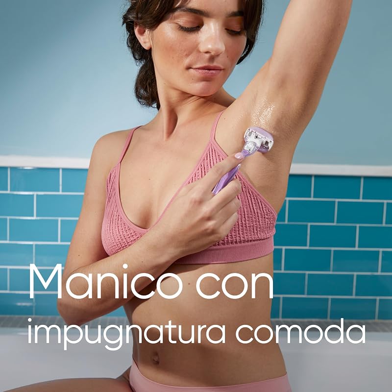 Comfortglide Breeze Rasoio Donna, 6 Lamette di Ricambio — foto 4 di 5