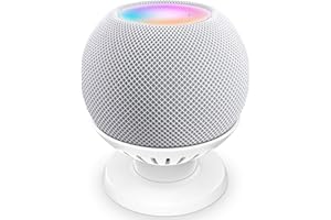 HomeMount Homepod Mini Table Stand - White ABS Plastic Stand for Homepod Mini (HM-HPMS-WH)