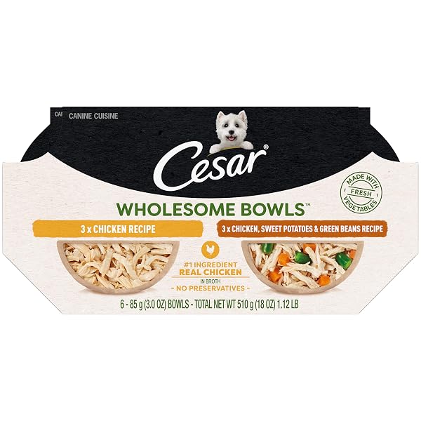CESAR WHOLESOME BOWLS ADULT WET DOG FOOD, CHICKEN...