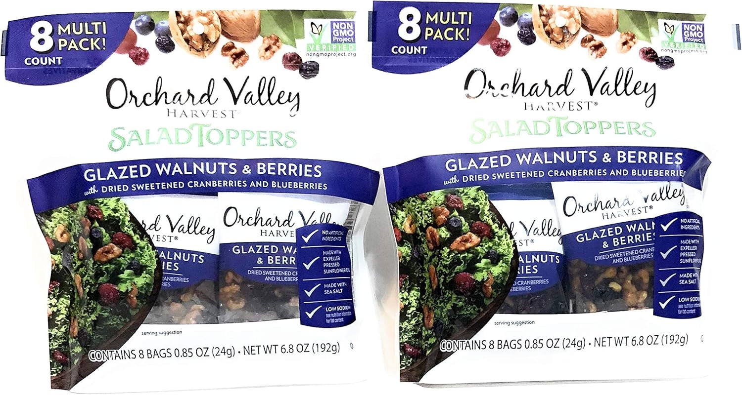 Orchard Valley Harvest Salad Toppers (2) 8 Count Multi Pack Amazon.ca