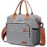 TuErCao Lunch Bag Women Insulated Lunch Box for Work Leakproof Soft Cooler for Picnic Travel Road Trips, Loncheras para Mujer Adult, Stripes