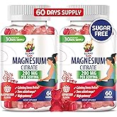 Magnesium Gummies for Kids & Adults - 200mg - Calm Magnesium Chews - Magnesium Citrate Chewable Supplement for Mood & Muscle