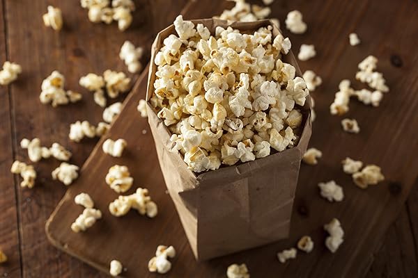 AMISH COUNTRY POPCORN – LADYFINGER BUTTER MICROWAVE POPCORN -10 PACK- WITH RECIPE GUIDE